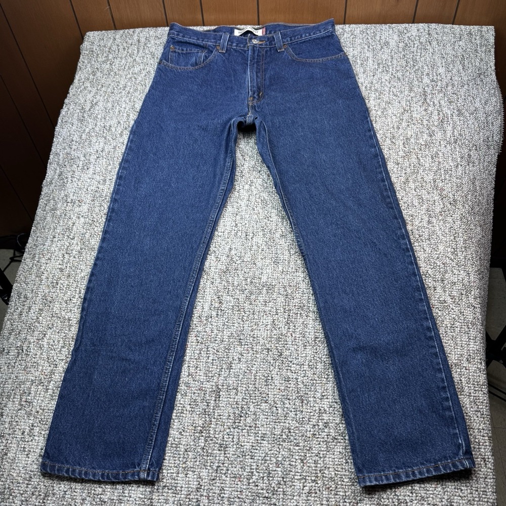 Vintage Levi's 505 Jeans Mens 34x32 Regular Fit Straight Leg Blue Denim Y2K